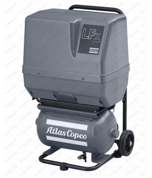 Поршневой компрессор Atlas Copco LFx 0,7 1PH на тележке с ресивером