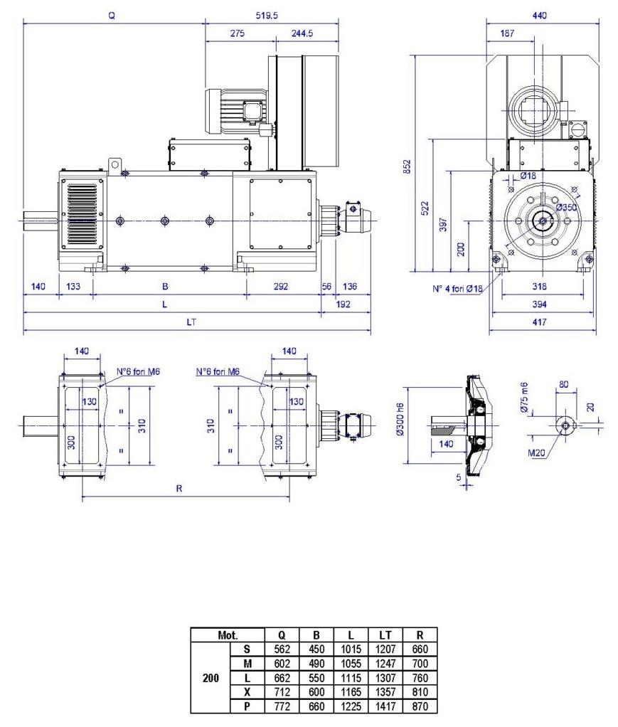 Электродвигатель постоянного тока Stipaf L1B 200, Stipaf L3B 200